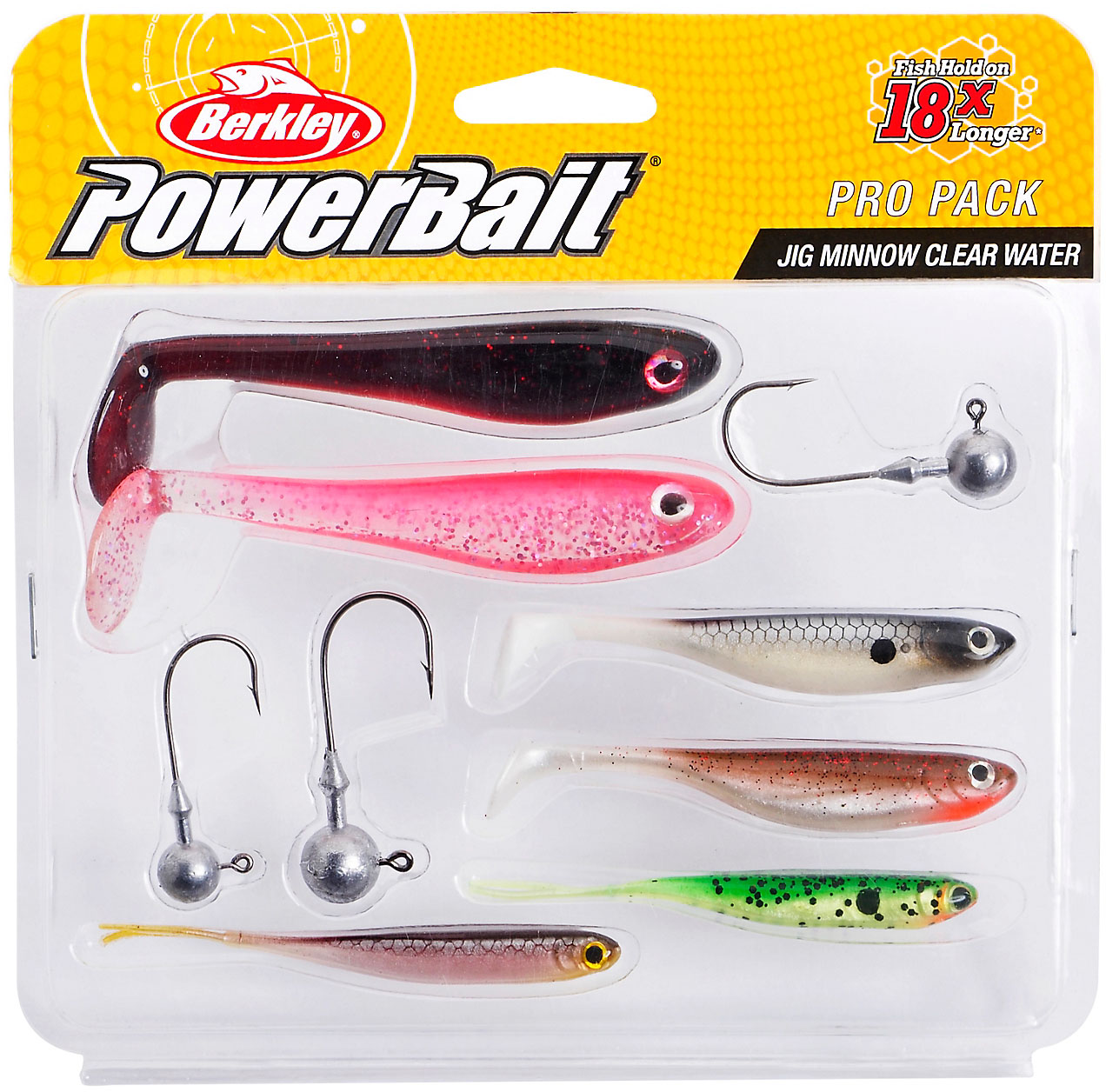 Berkley Powerait Pro Pack Jig Minnow beteskit clear water 3+6-pack