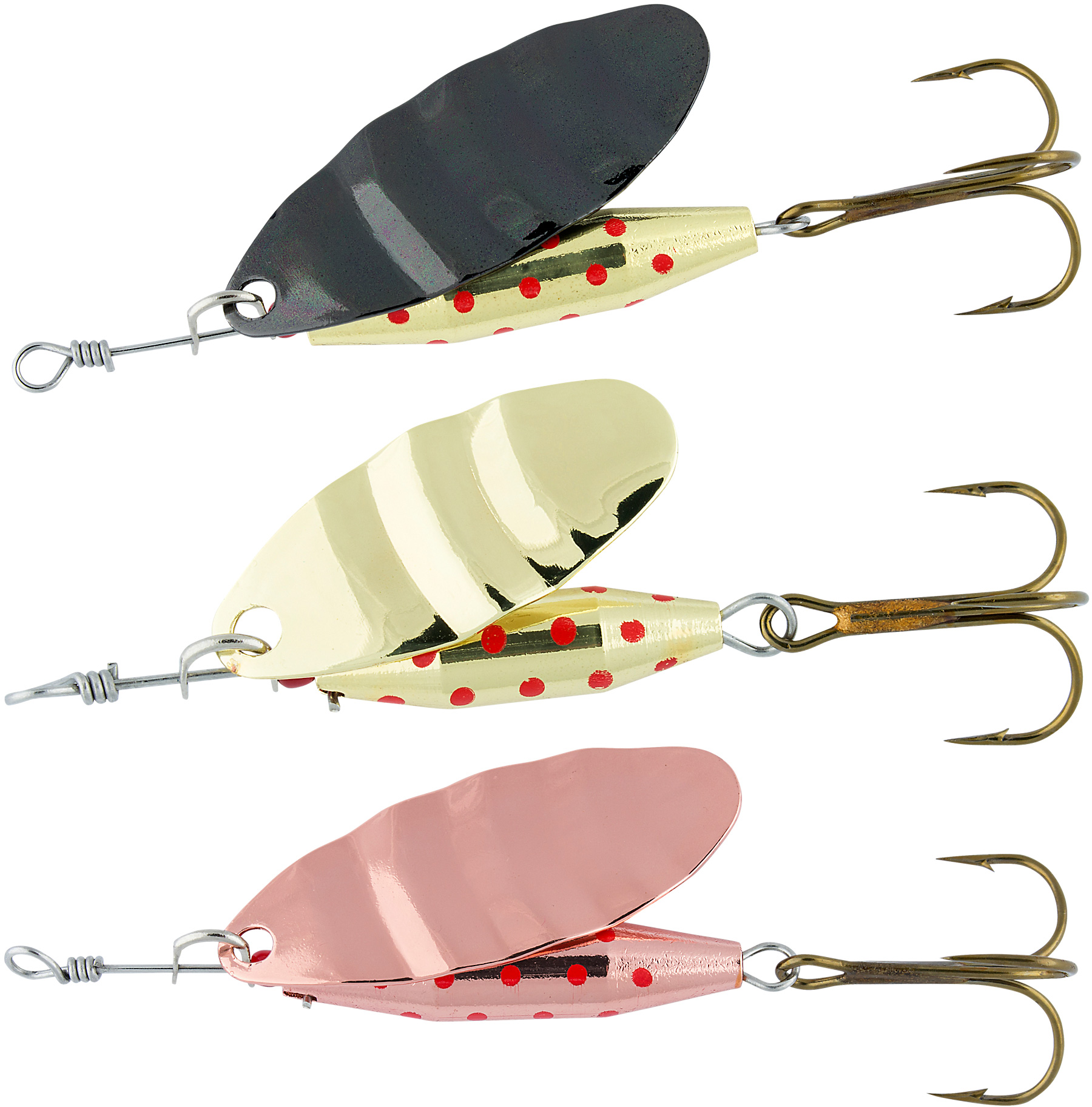 Abu Garcia Reflex Arctic 4.5 cm [7 g] koppar, guld, svart 3-pack