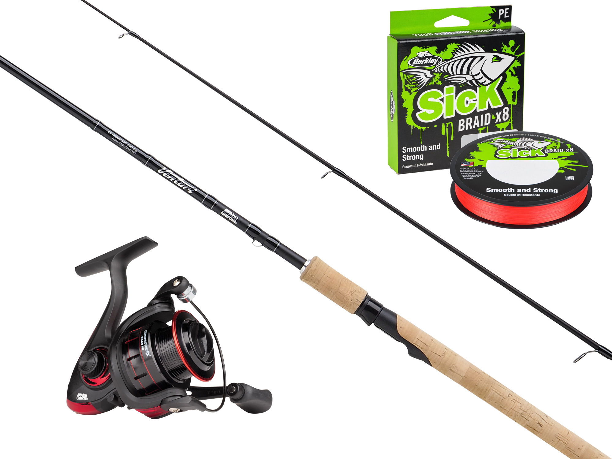 Abu Garcia Cardinal X 3000/Venturi V2 haspelset 8' 10-40 g inkl. 0.14 mm flätlina