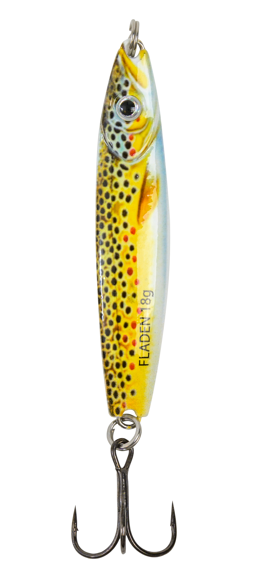 Fladen HoloTwist Spoon [18 g] brown trout realistic 1-pack