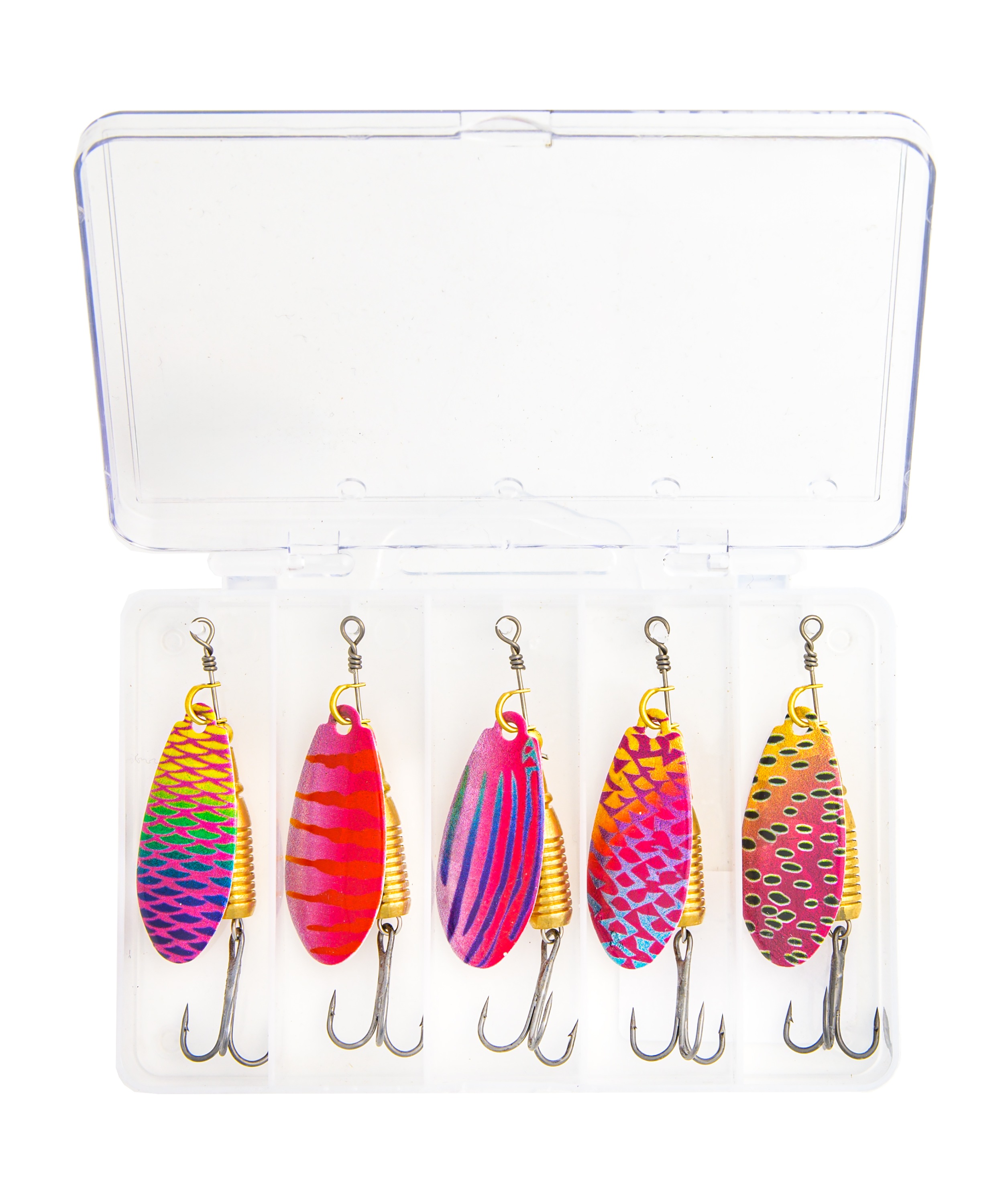 Fladen Rainbow Shineer spinnare 5.5 cm [8 g] flerfärgad 5-pack