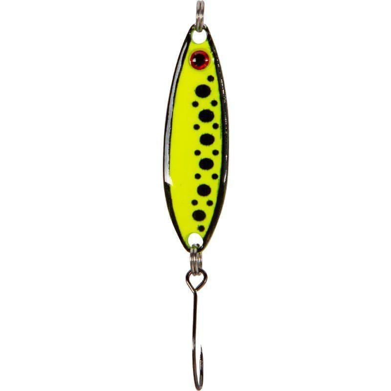 Fladen Fluorescent Flutter 3.5 cm [3.2 g] hot yellow dot 1-pack