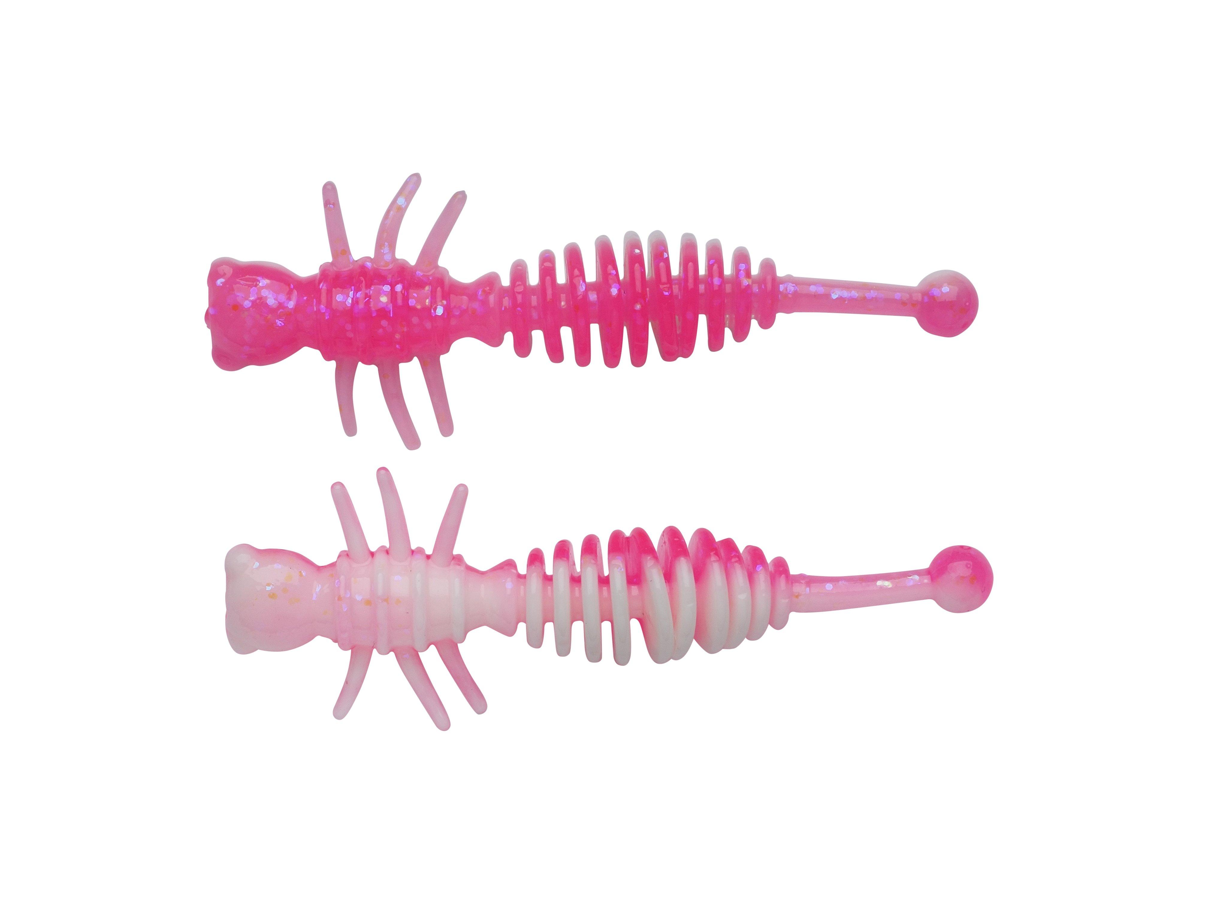 Berkley PowerBait Power Larvae 5.5 cm [3 g] pink/white 10-pack