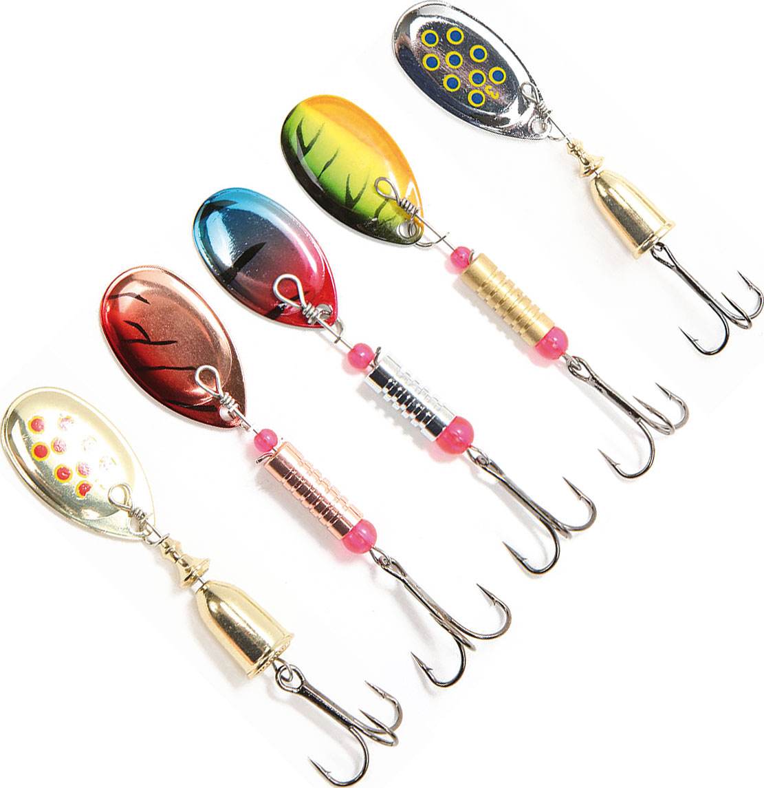 Daiwa M-Spin Caster Kit 4 spinnarkit [10 g & 12 g] 5-pack