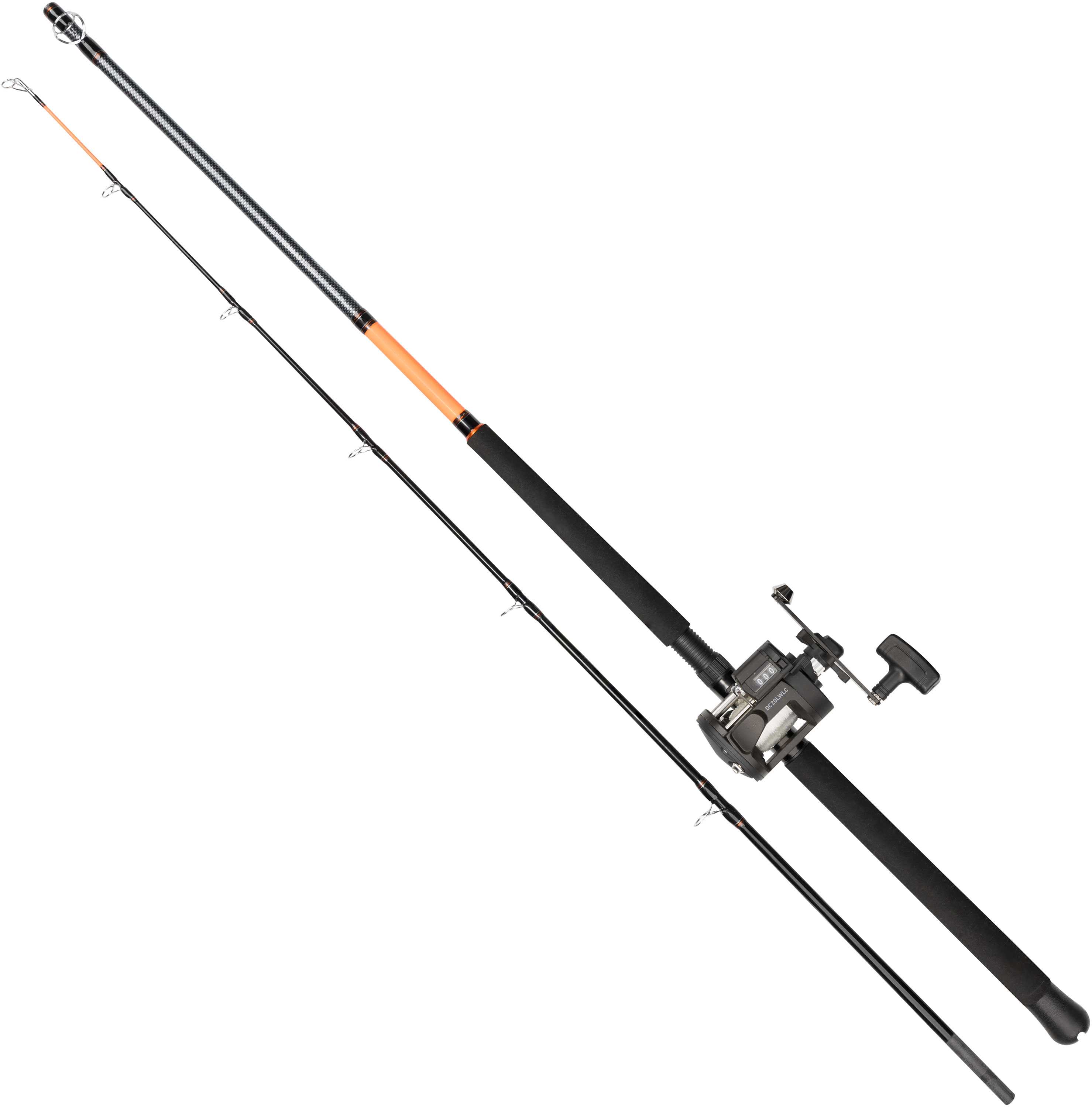Daiwa Sensor Trolling 702MH/27LWLC PMC spinnset 213 cm inkl. 0.40 mm nylonlina