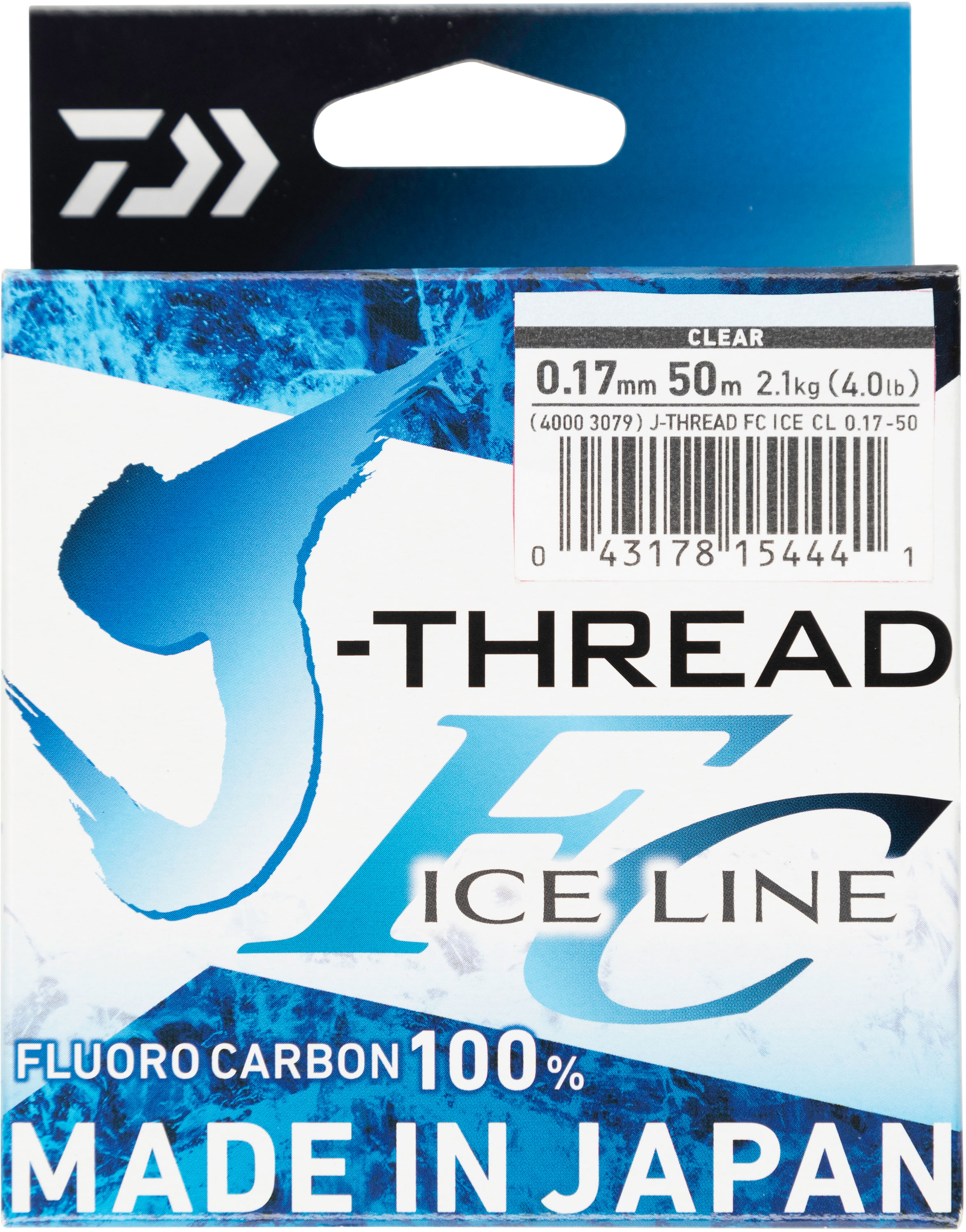 Daiwa J-Thread Fluorocarbon Ice lina natural clear 0.240 mm x 50 m