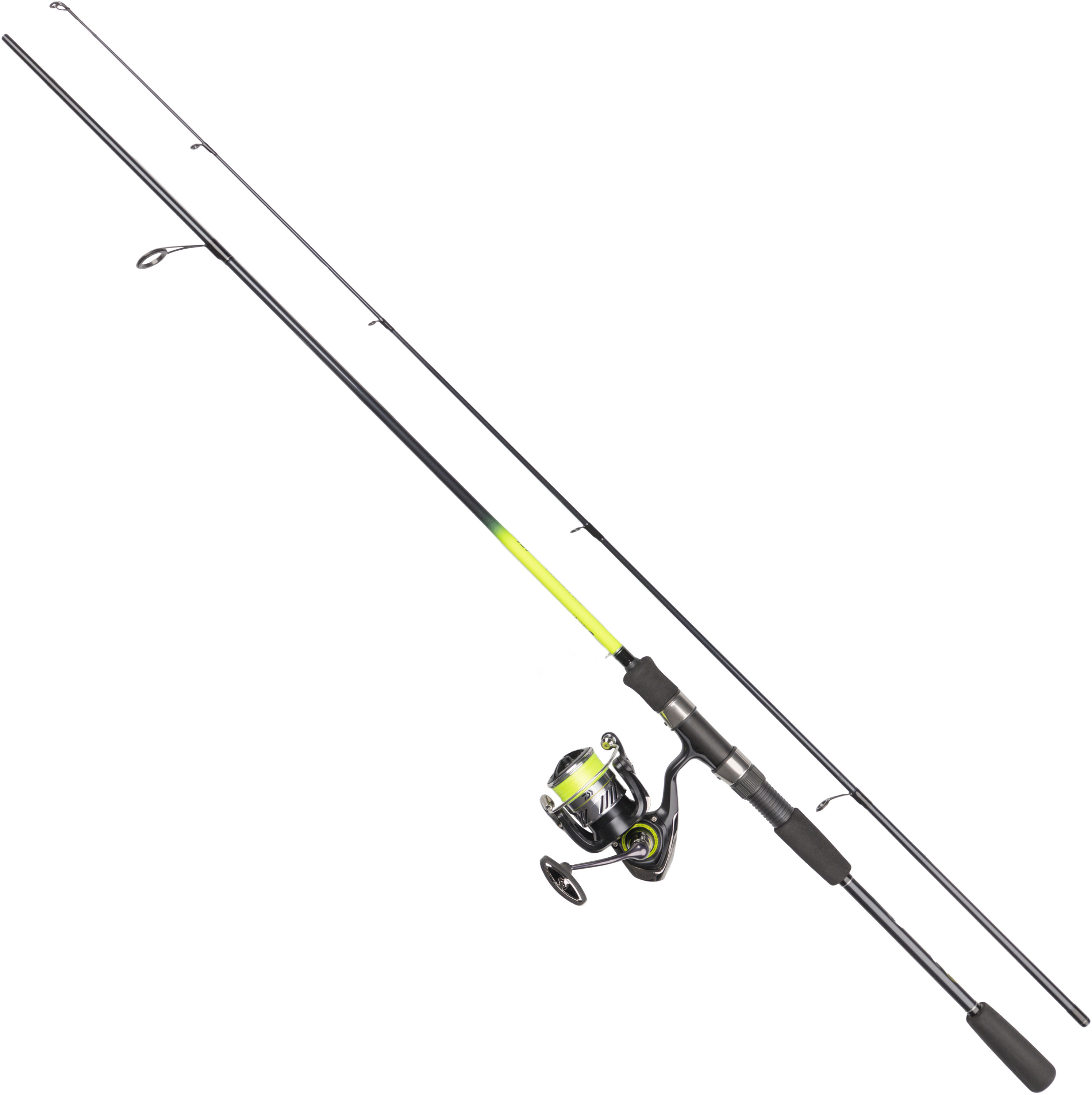 Daiwa Crossfire LT Chartreuse Flame haspelset 8' 10-40 g
