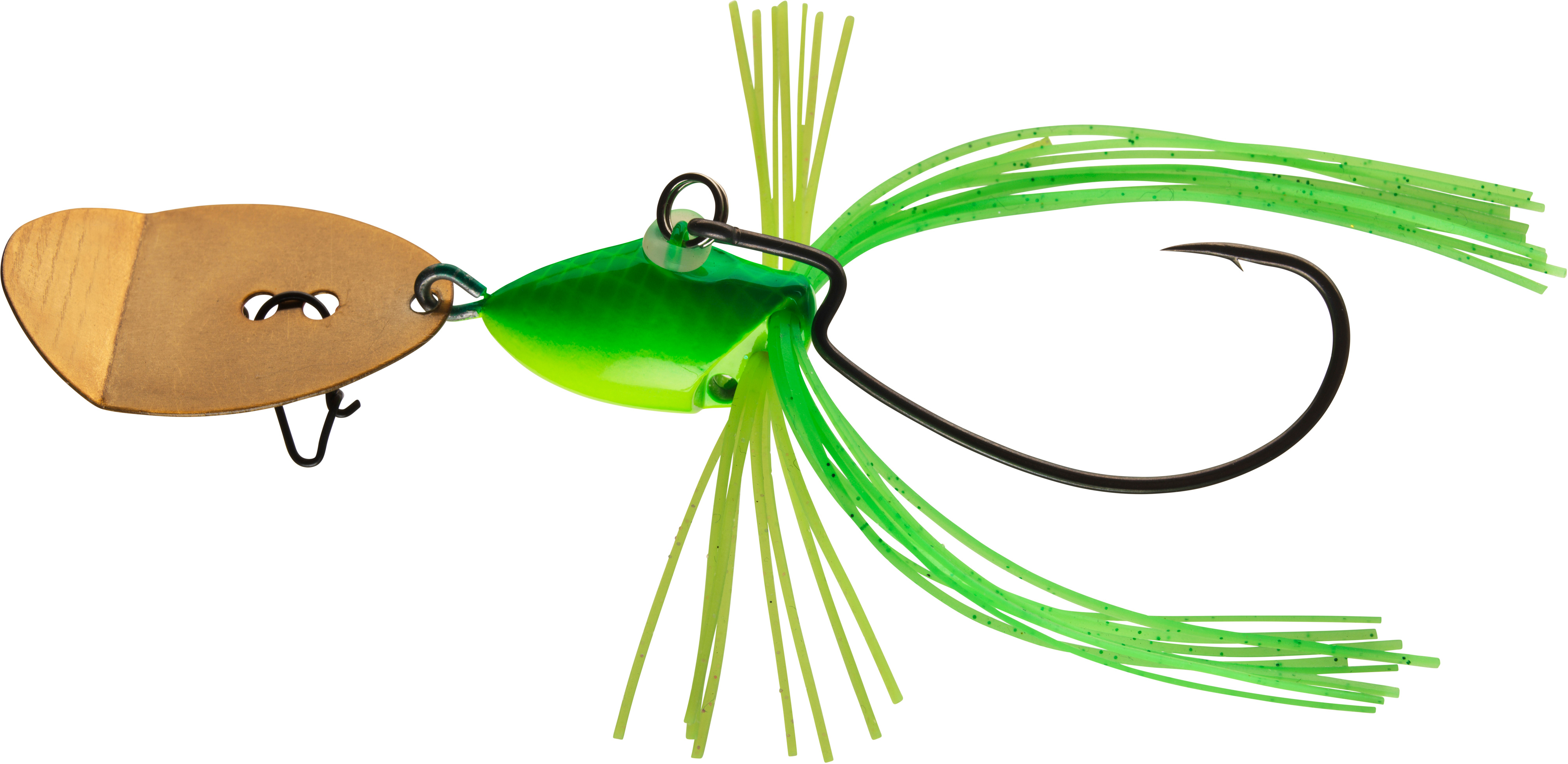 Daiwa Prorex Flex Blade jiggskalle med #3/0 offsetkork [21 g] chartreuse 1-pack