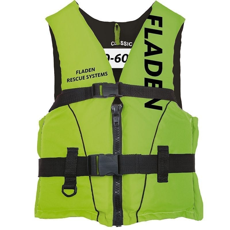 Fladen Classic II 50N seglarväst limegrön 90+ kg