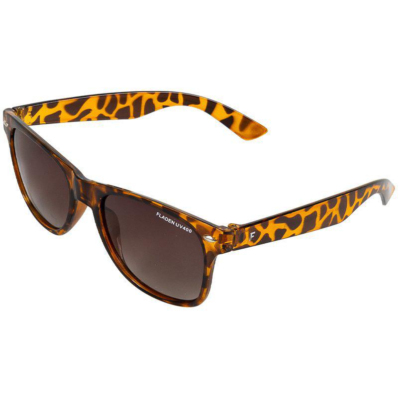 Fladen Day polariserande solglasögon tigerbrun med brun gradientlins
