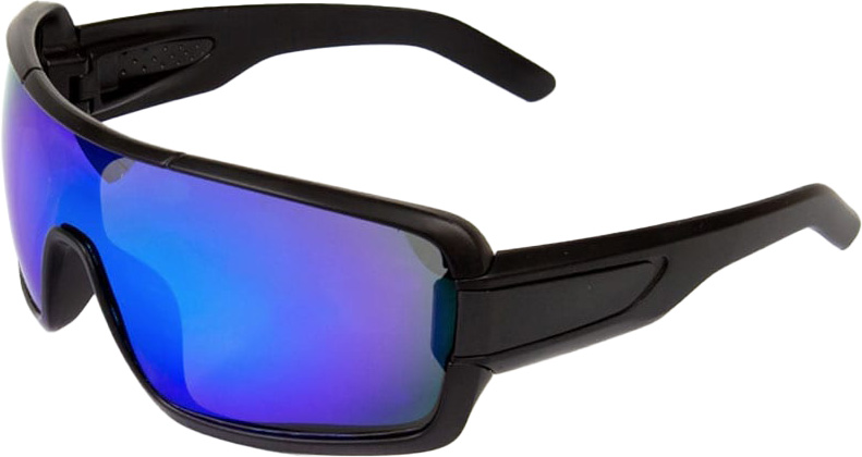 Fladen Goggle UV400 polariserande solglasögon svart, blå lins