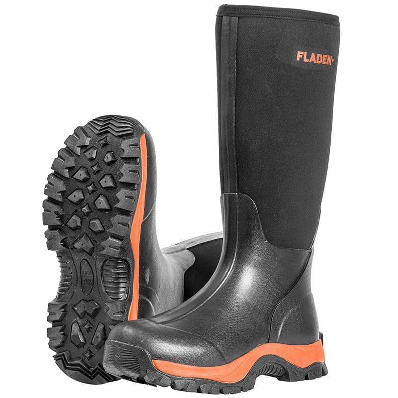 Fladen Maxximus Neoprene vinterstövlar svart/orange 45