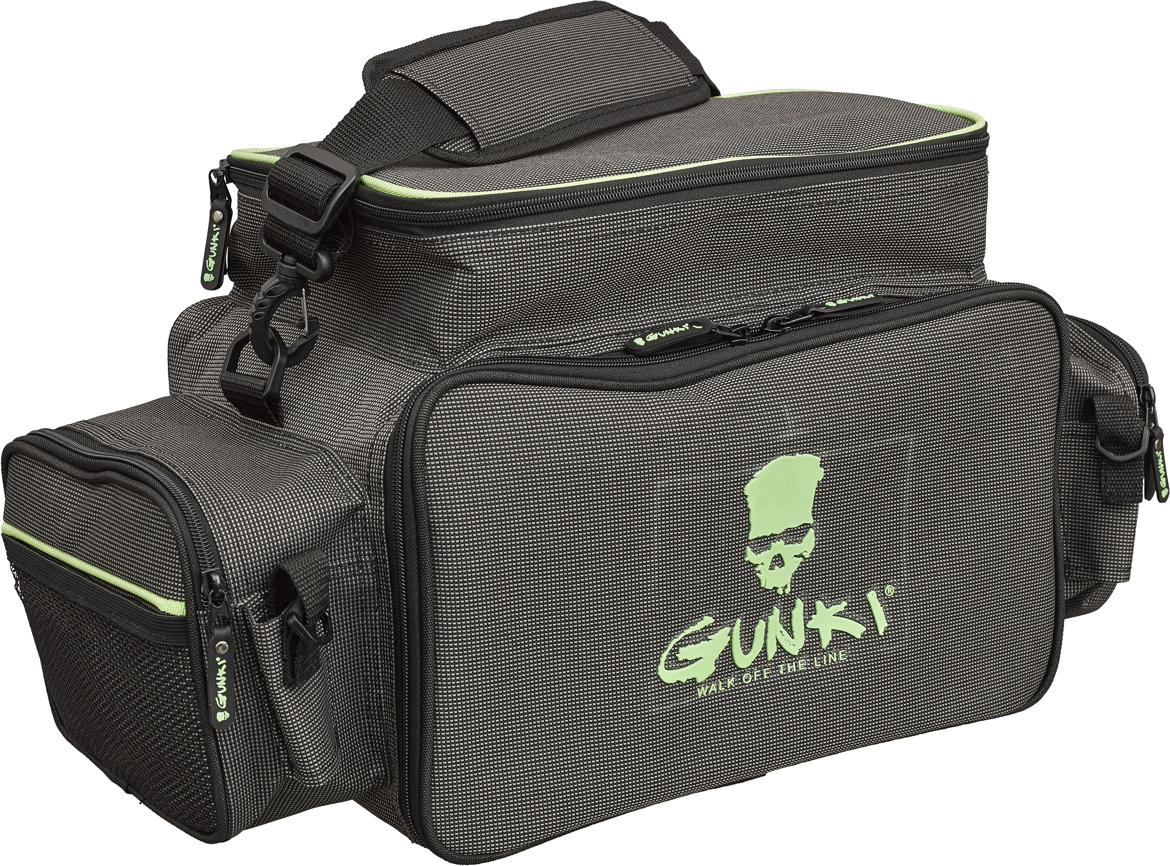Gunki Iron-T Front-Pike Pro betesväska [36 x 23 x 21 cm] svart/grön
