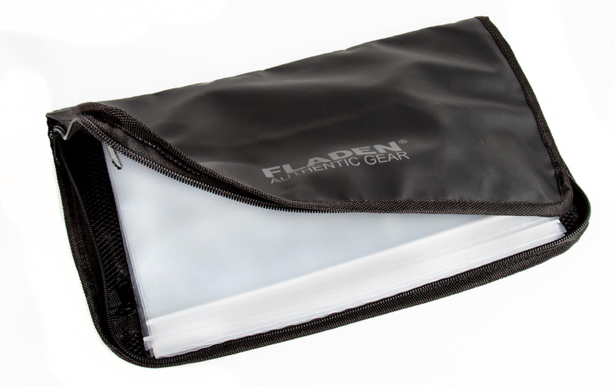 Fladen Tackelpärm [21 x 36 cm] med 10 st tarpaulin plastfickor