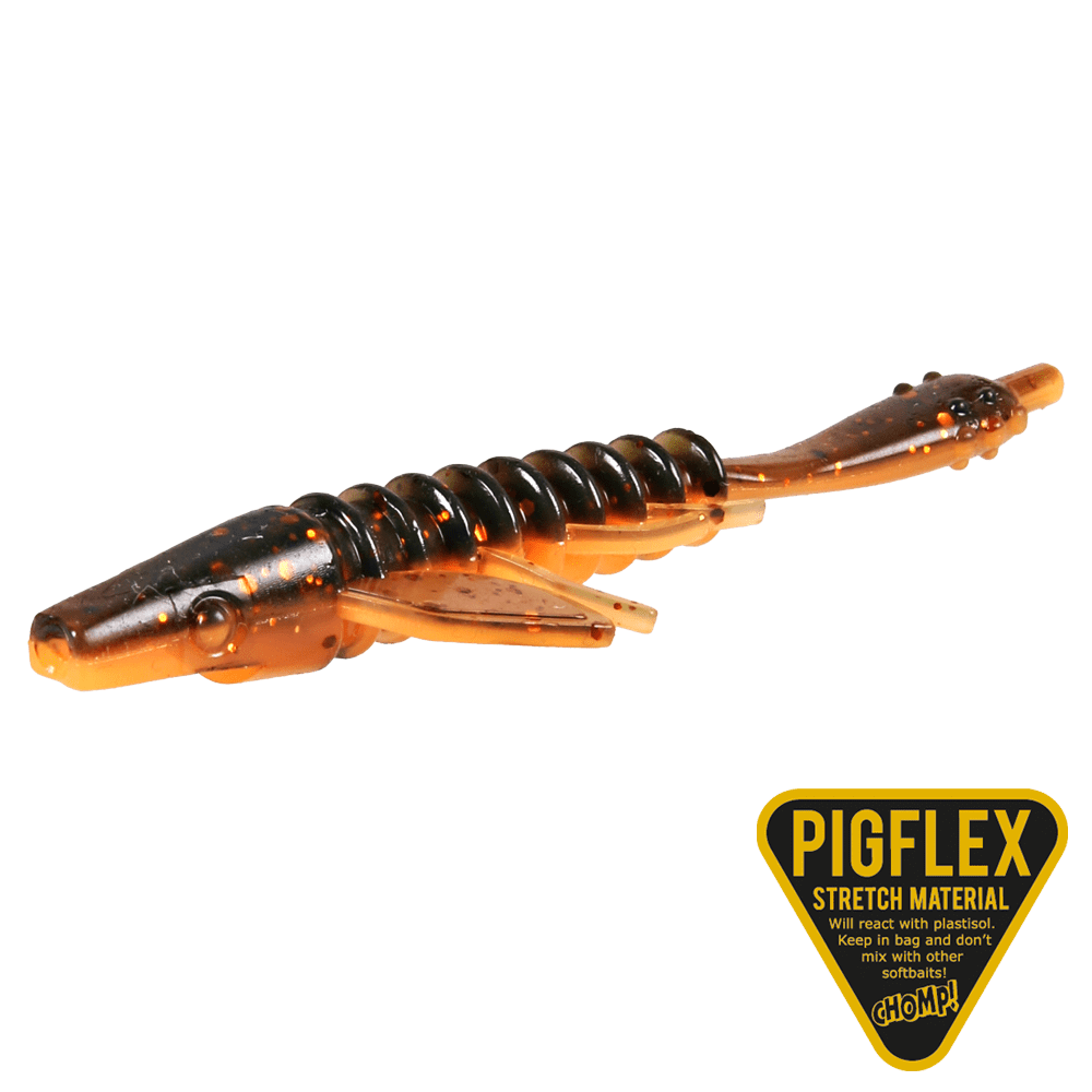 The Pig Pigster Gecko 8.5 cm [2.5 g] black pumpkin 4-pack