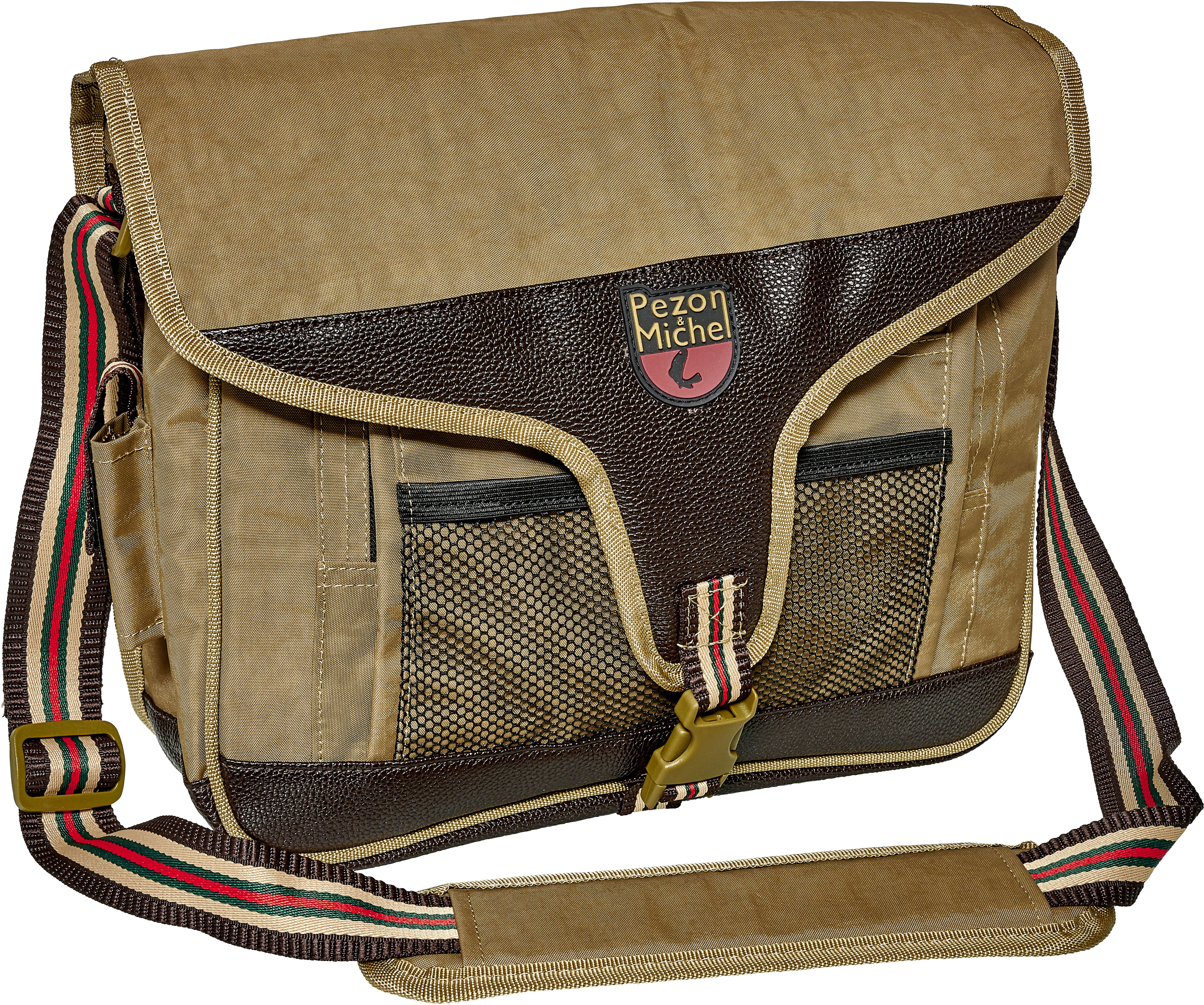 Pezon & Michel Eaux Vives Source axelväska [35 x 12 x 29 cm] large brun