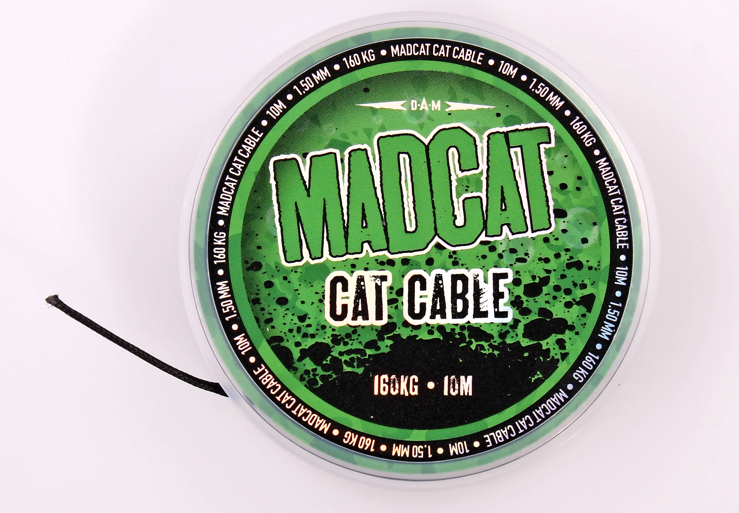 MADCAT Cat Cable tafsmaterial [160 kg] svart 1.350 mm x 10 m
