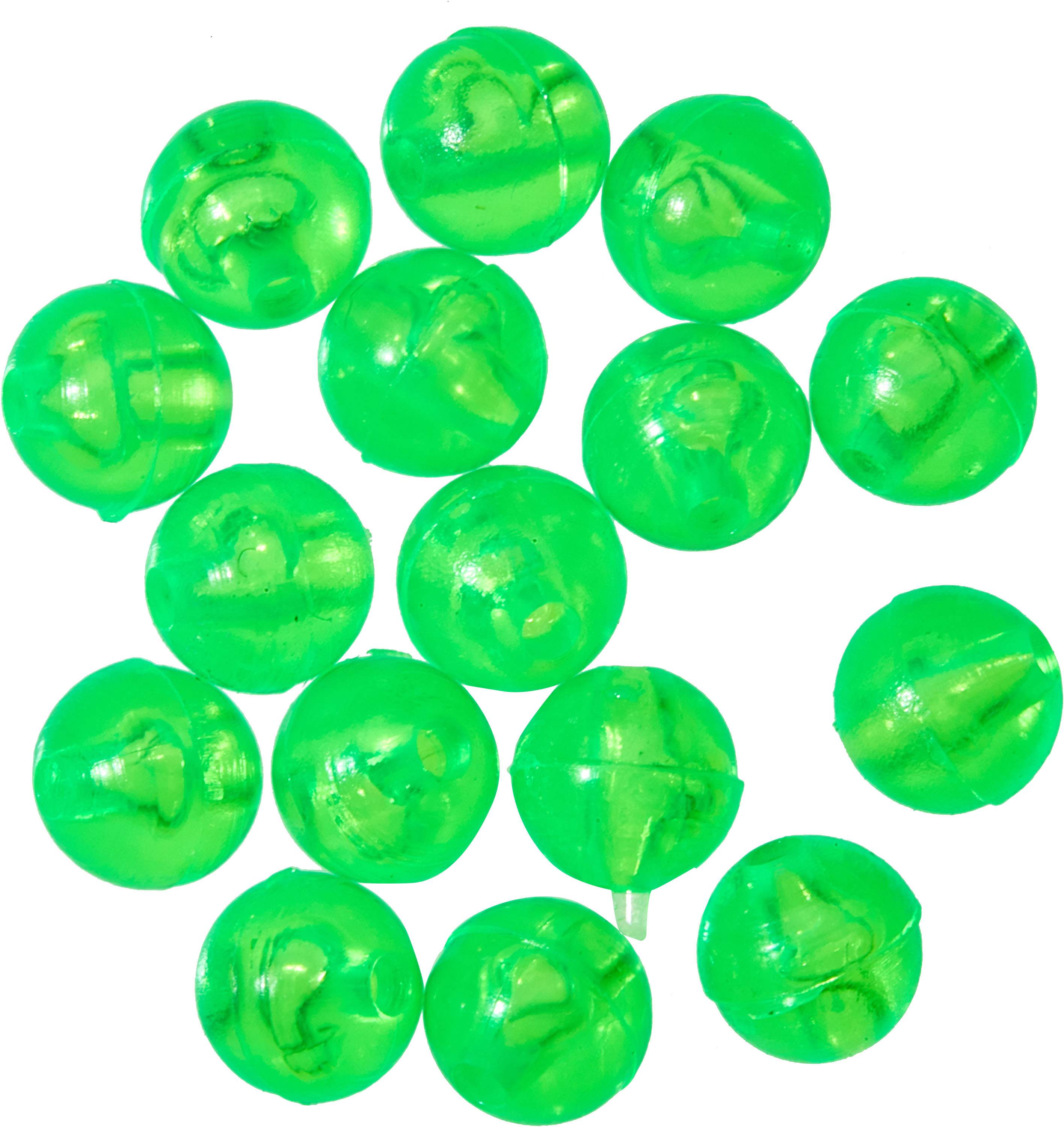 Gunki Carolina pärlor 6 x 6 mm grön 15-pack