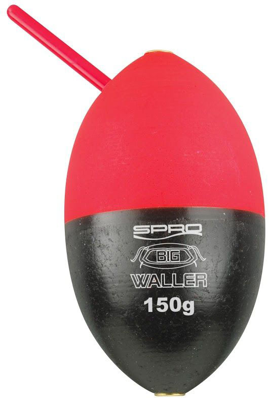 SPRO Big Waller Oval glidflöte 200 g svart/röd 1-pack