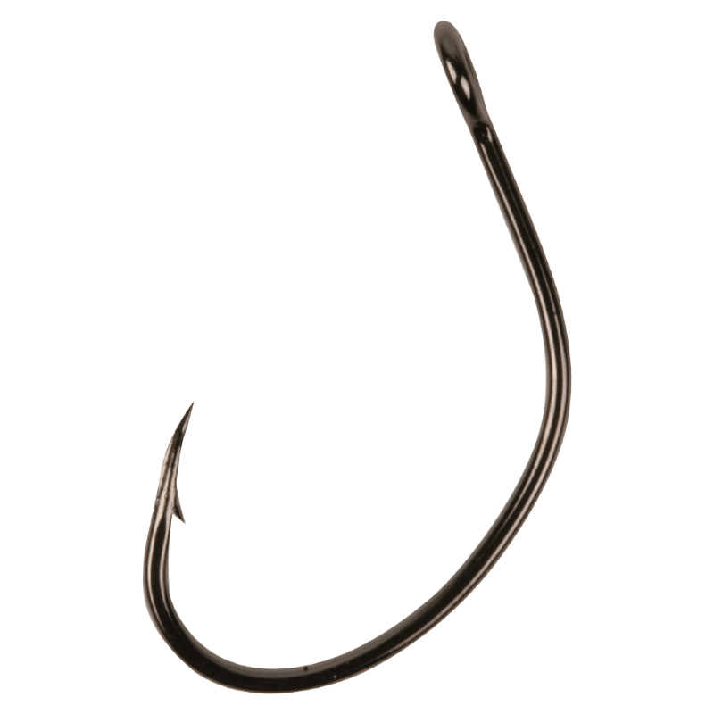 Owner S-61 enkelkrok stort öga svart 5/0, 5-pack