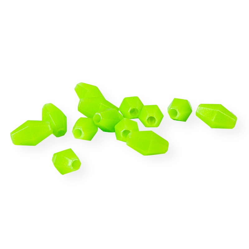 Owner Soft Glow självlysande pärlor 6 mm grön 22-pack