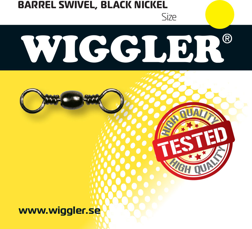 Wiggler Barrel lekande 71 kg stl. 5/0 svart 2-pack