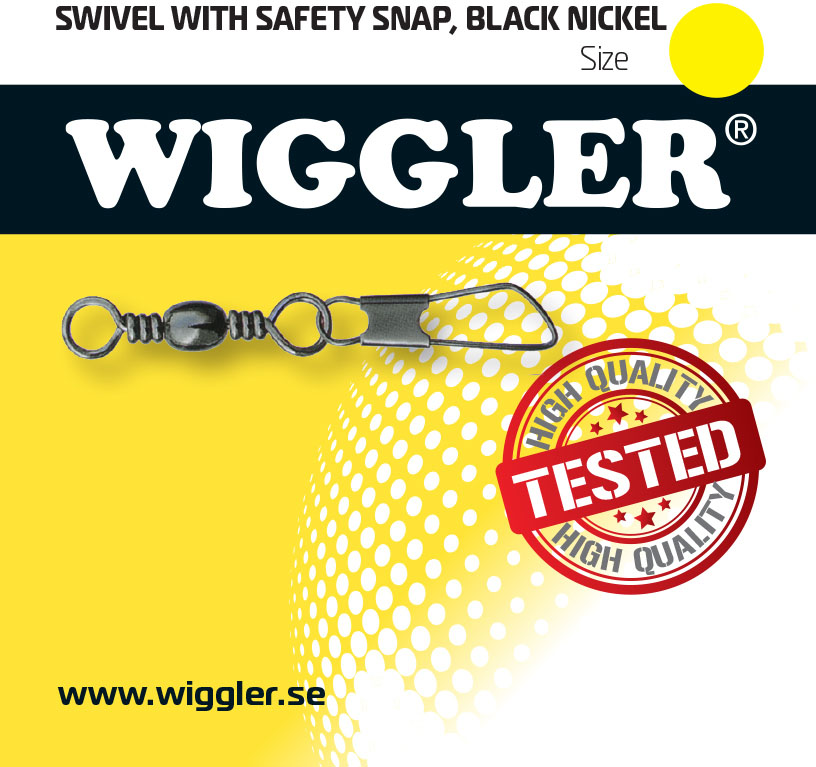 Wiggler Safety beteslås med lekande 10 kg stl. 8 svart 10-pack