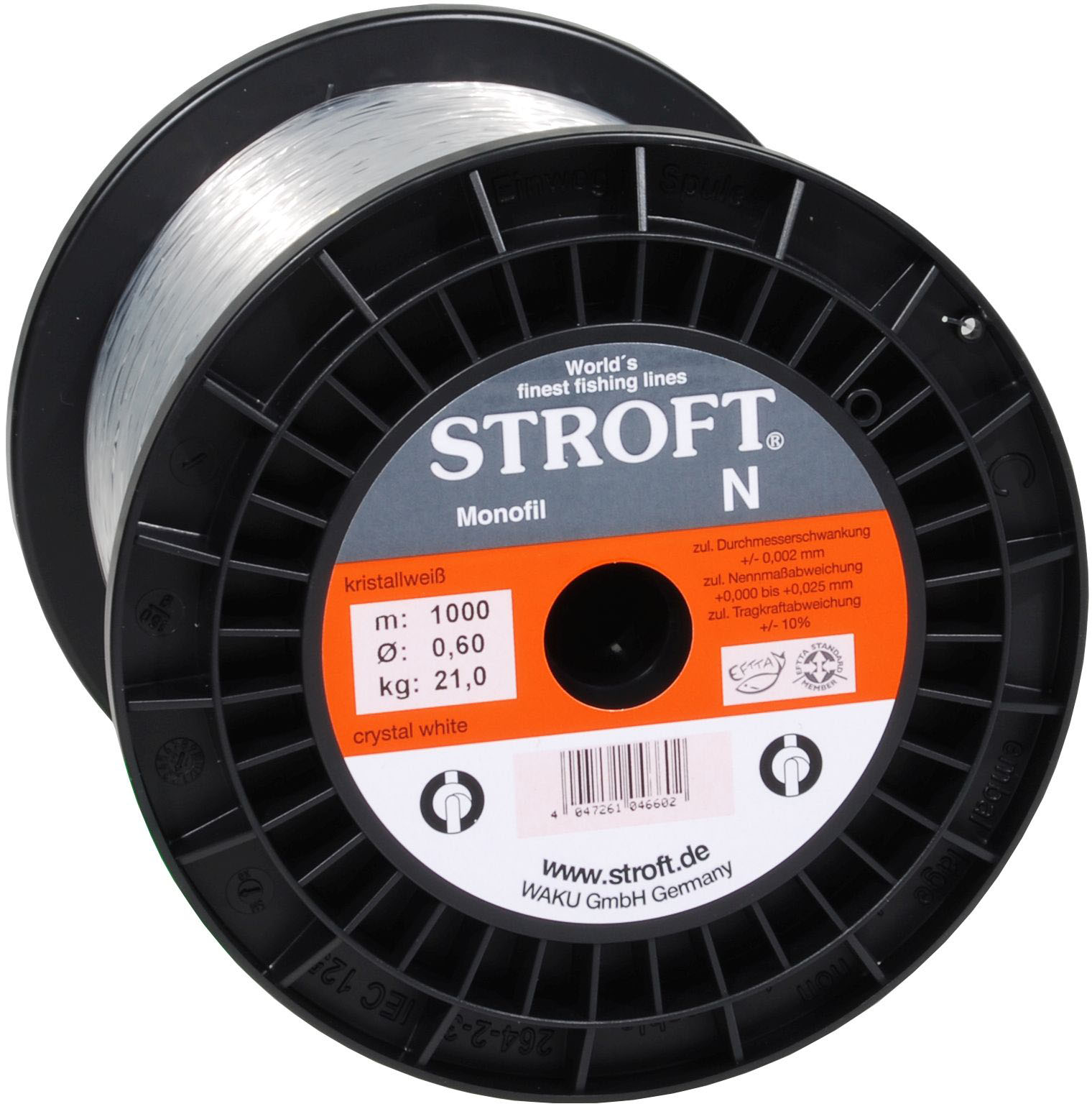 Stroft Normal nylonlina kristallvit 0.350 mm x 3000 m