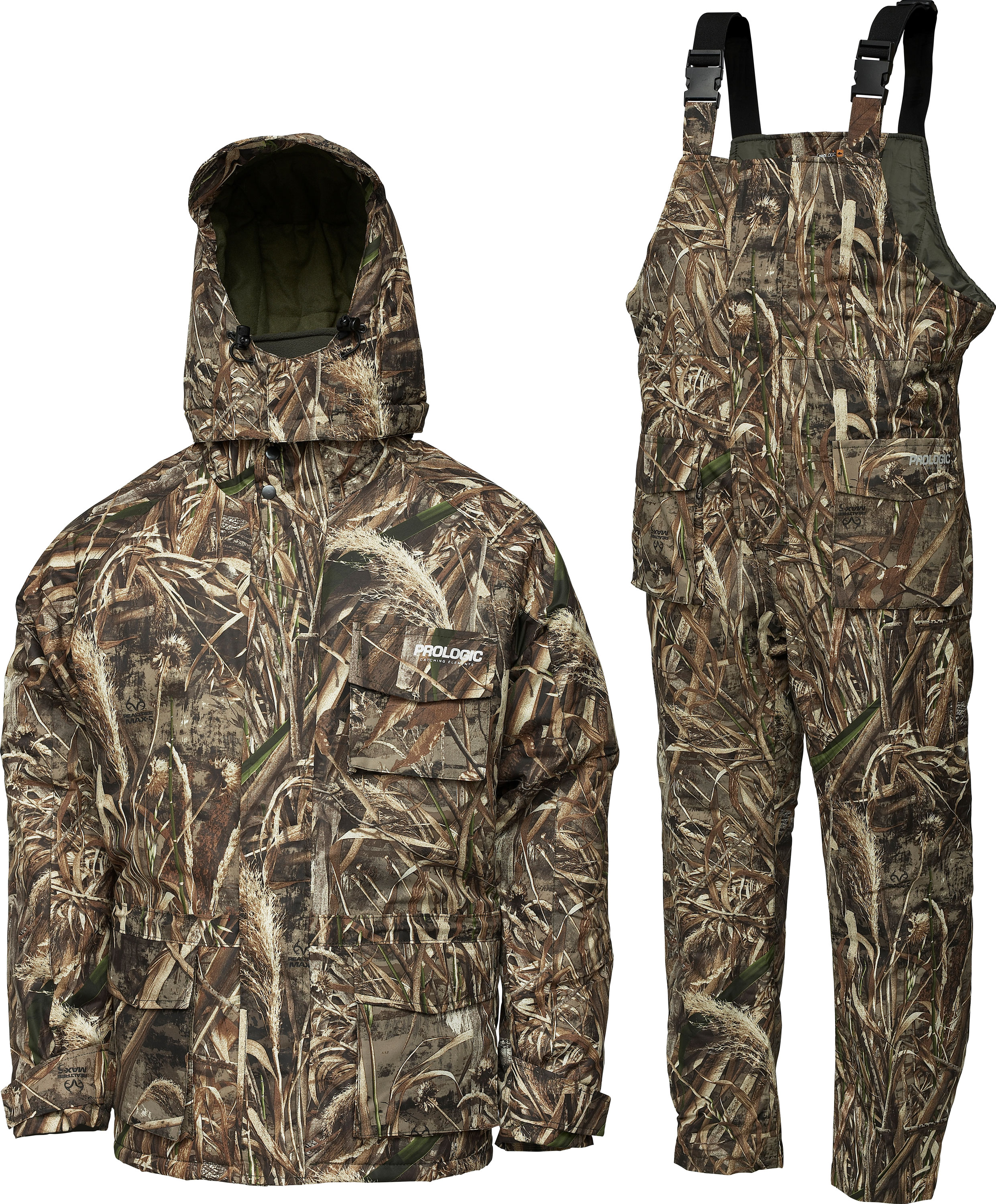 Prologic Max5 Comfort Thermo jacka & hängselbyxor camo large