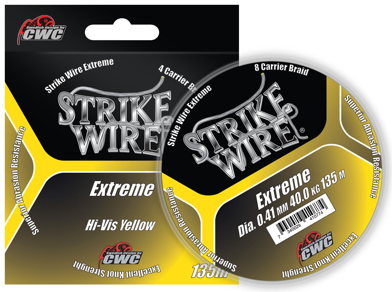 Strike Wire Extreme flätlina hi-vis yellow 0.280 mm x 135 m