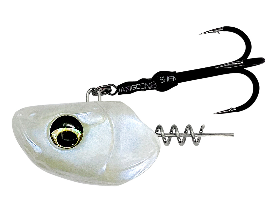 Savage Gear Monster Vertical jiggskalle 45 g med 1 krok pearl apple 1-pack