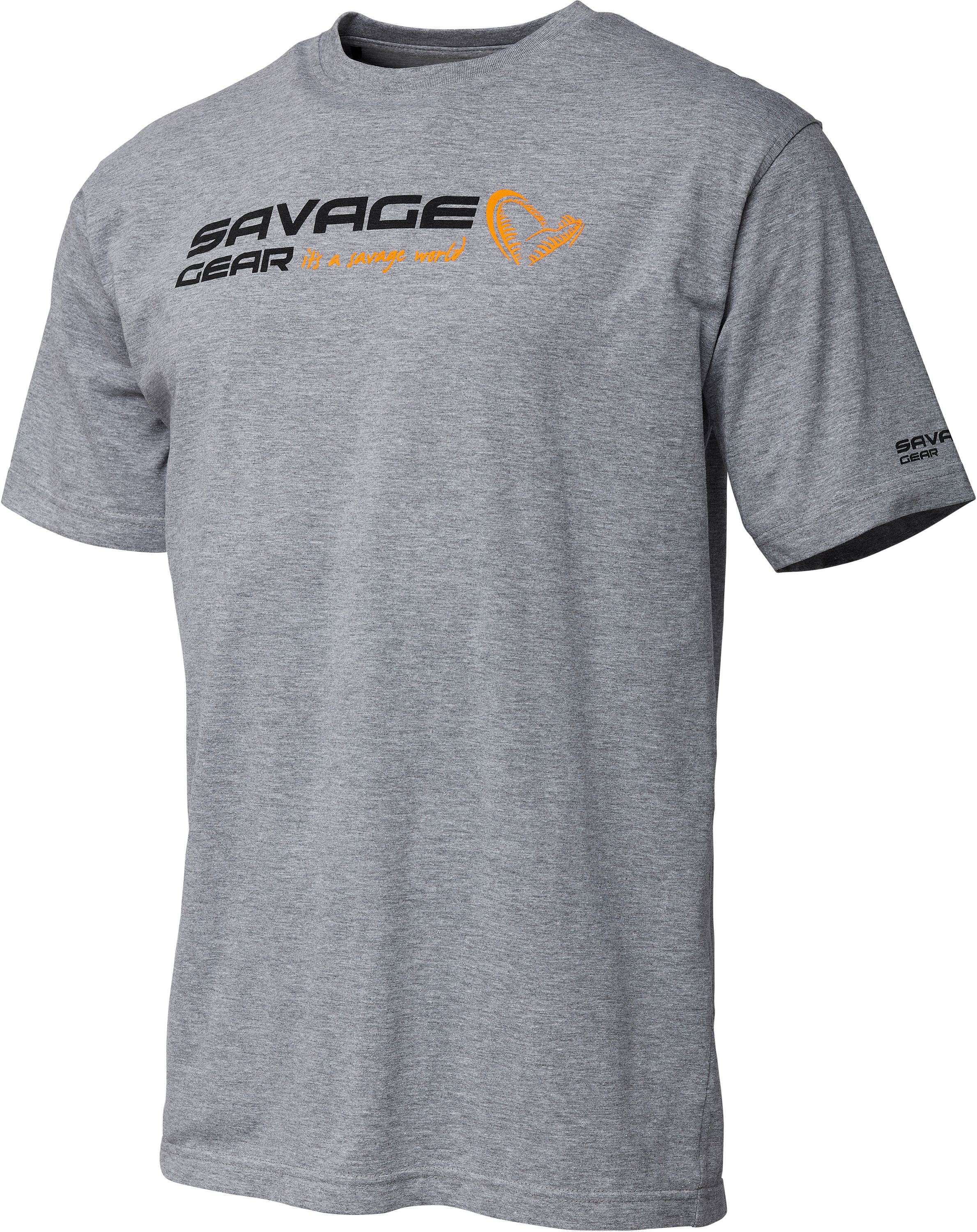 Savage Gear Signature Logo T-shirt grå large