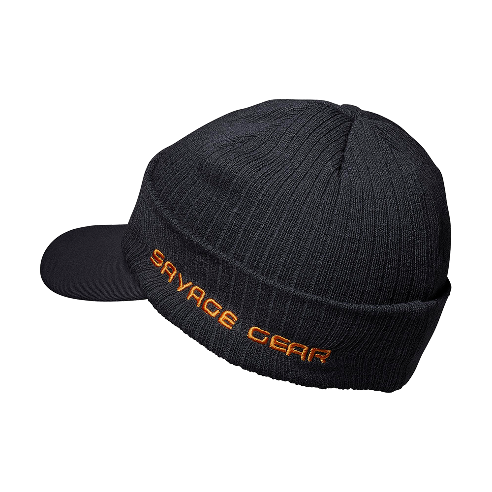 Savage Gear Peak beanie mörkgrå one-size