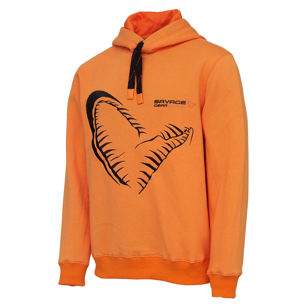 Savage Gear Mega Jaw huvtröja orange medium