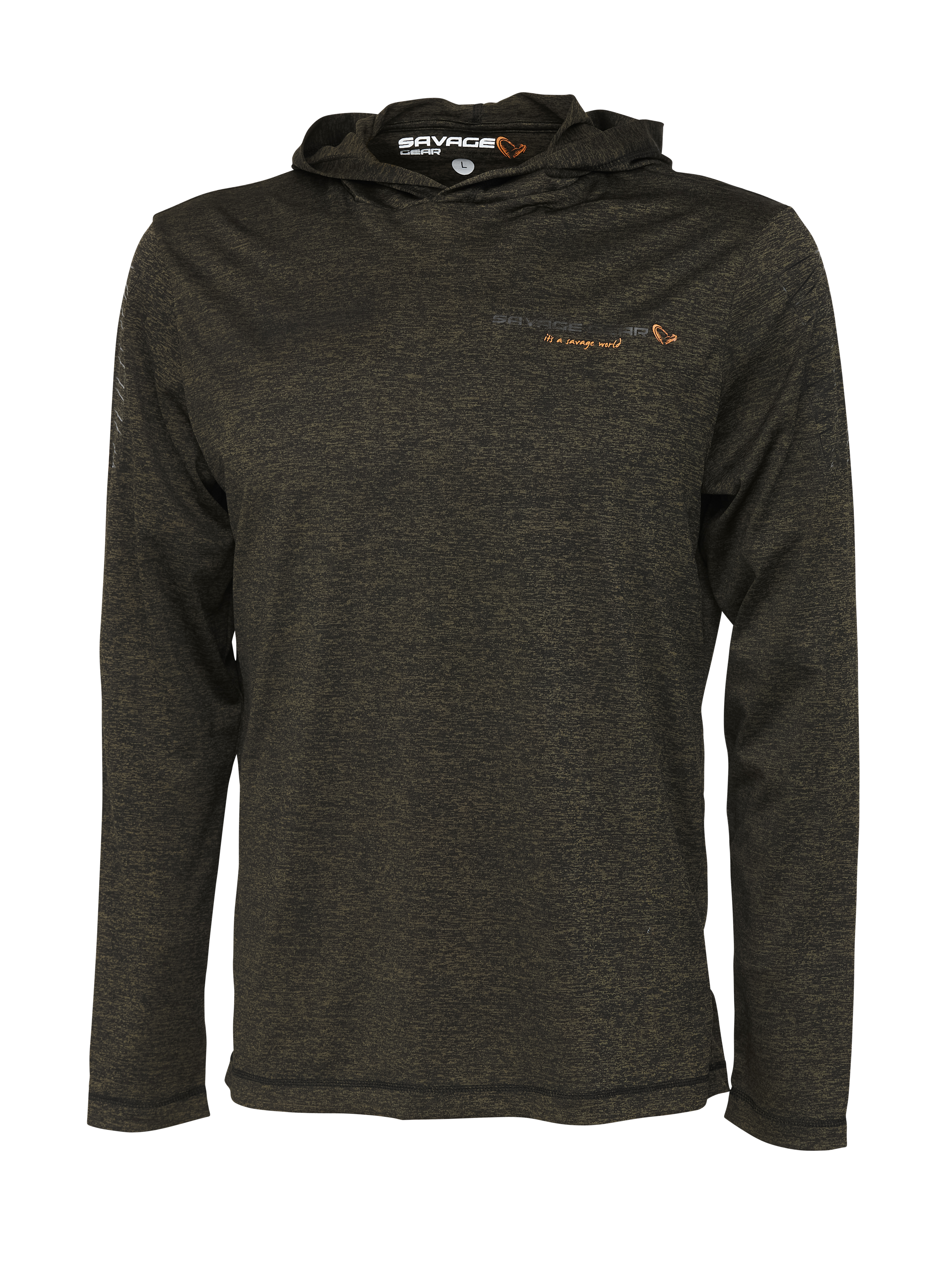 Savage Gear Fighter Stretch Hoodie burnt olive small