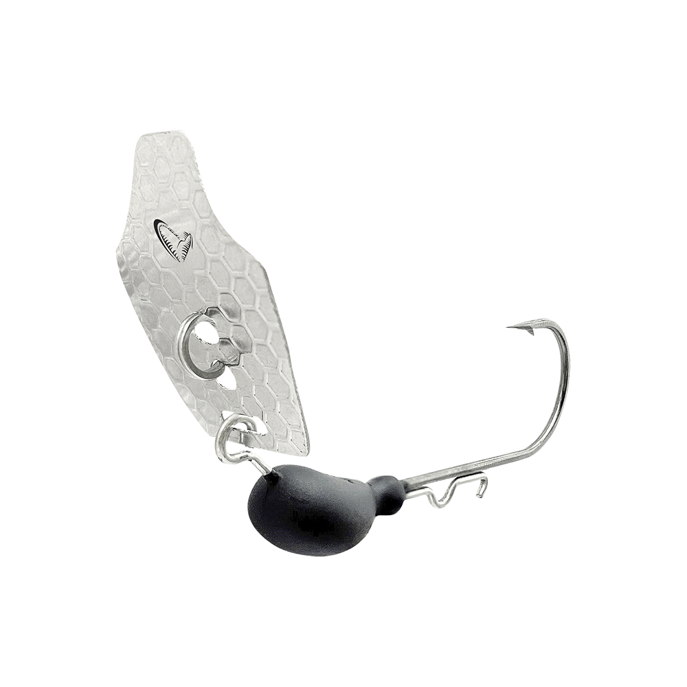 Savage Gear Crazy Blade jiggskalle 9 g med 4/0 krok silver/svart 3-pack