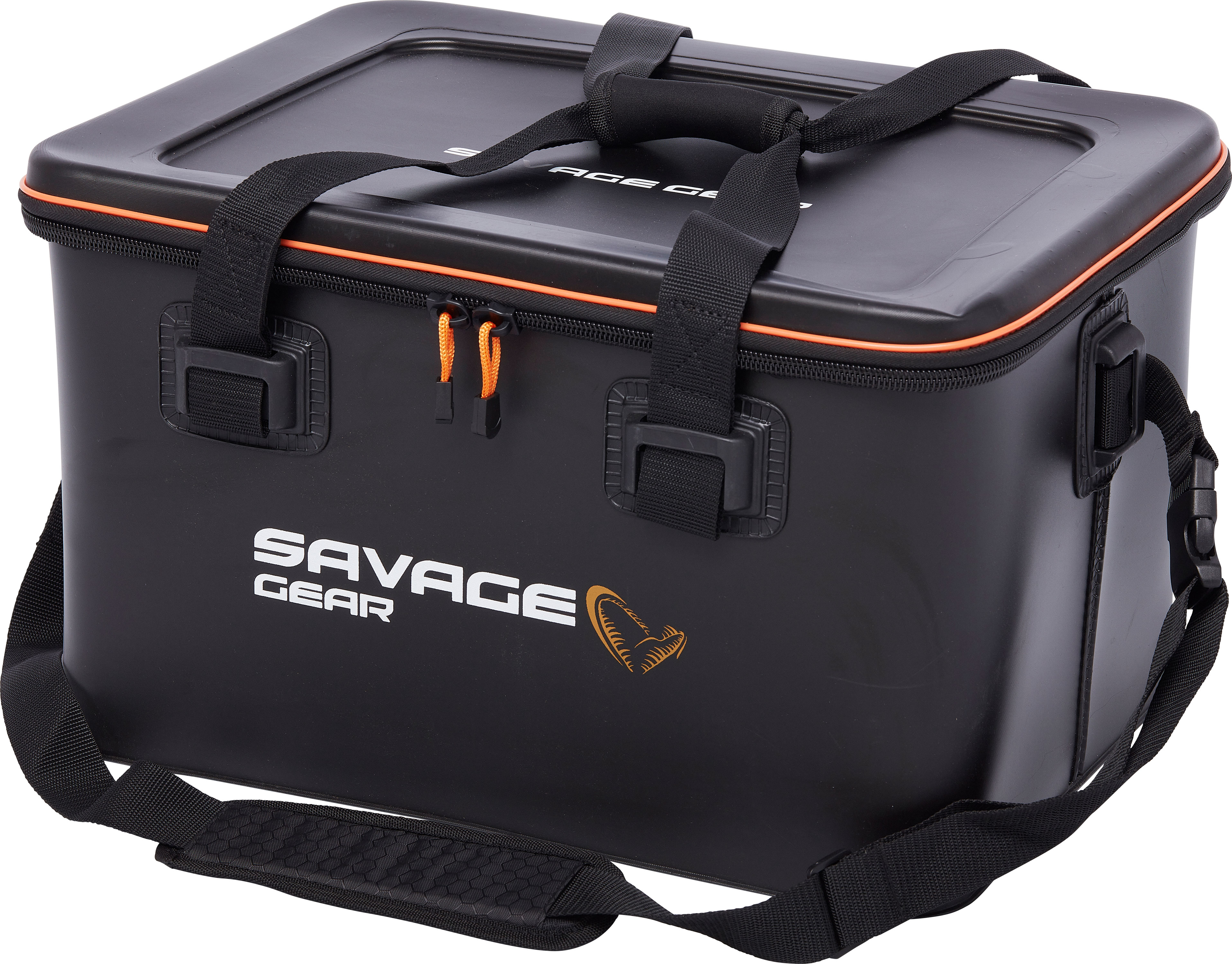 Savage Gear WPMP Lure Carryall fiskeväska [48 x 36 x 28 cm] 50L svart/orange