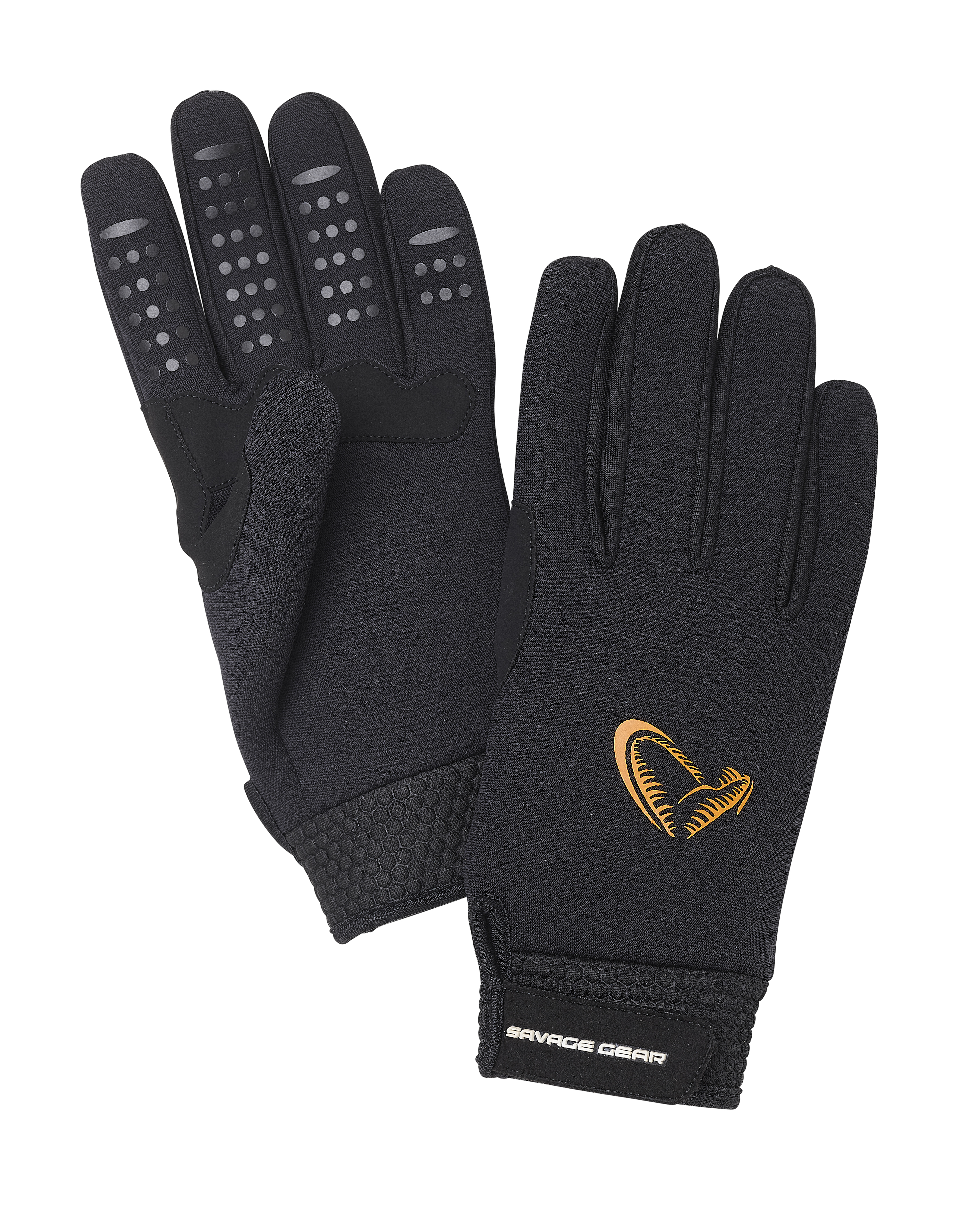 Savage Gear Neoprene Stretch handskar svart x-large