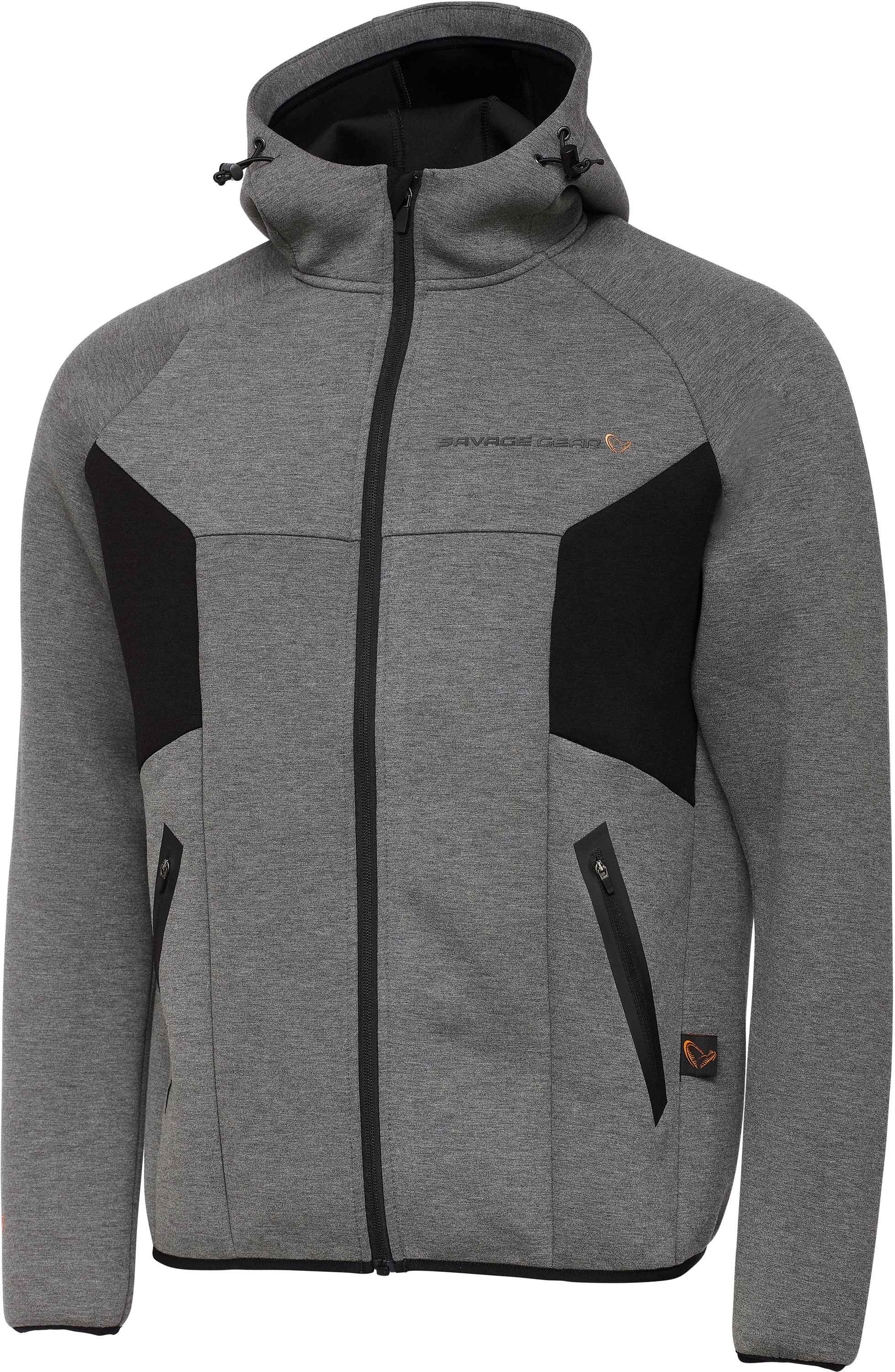 Savage Gear Tec-Foam Zip Hoodie mörkgrå/svart large