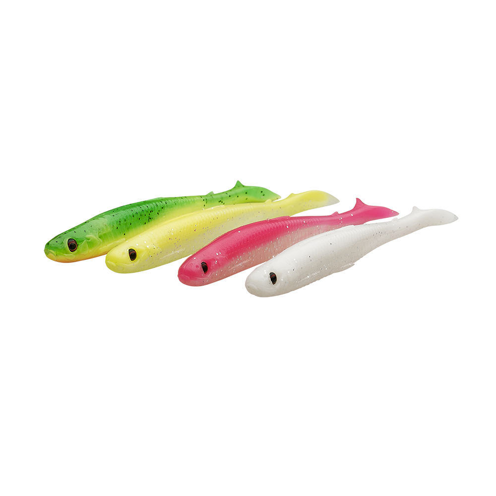 Savage Gear Slender Scoop Shad 13 cm [12 g] dark water mix 4-pack