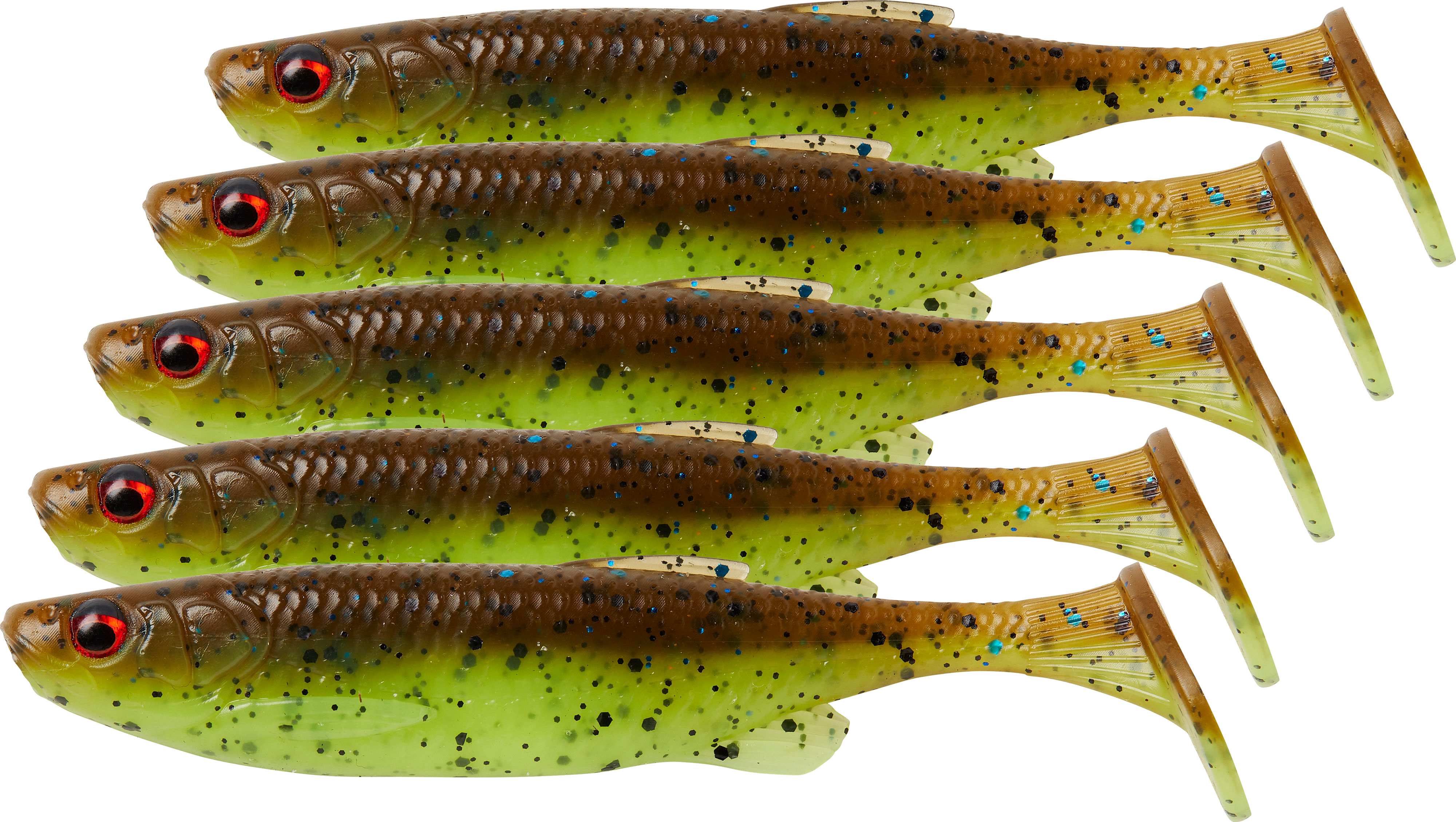 Savage Gear Fat Minnow T-Tail 9 cm [7 g] chartreuse pumpkin 5-pack
