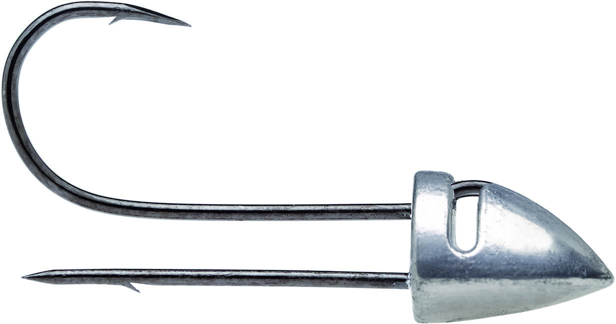 Illex Straight jiggskalle 1 g med 10 krok silver 4-pack