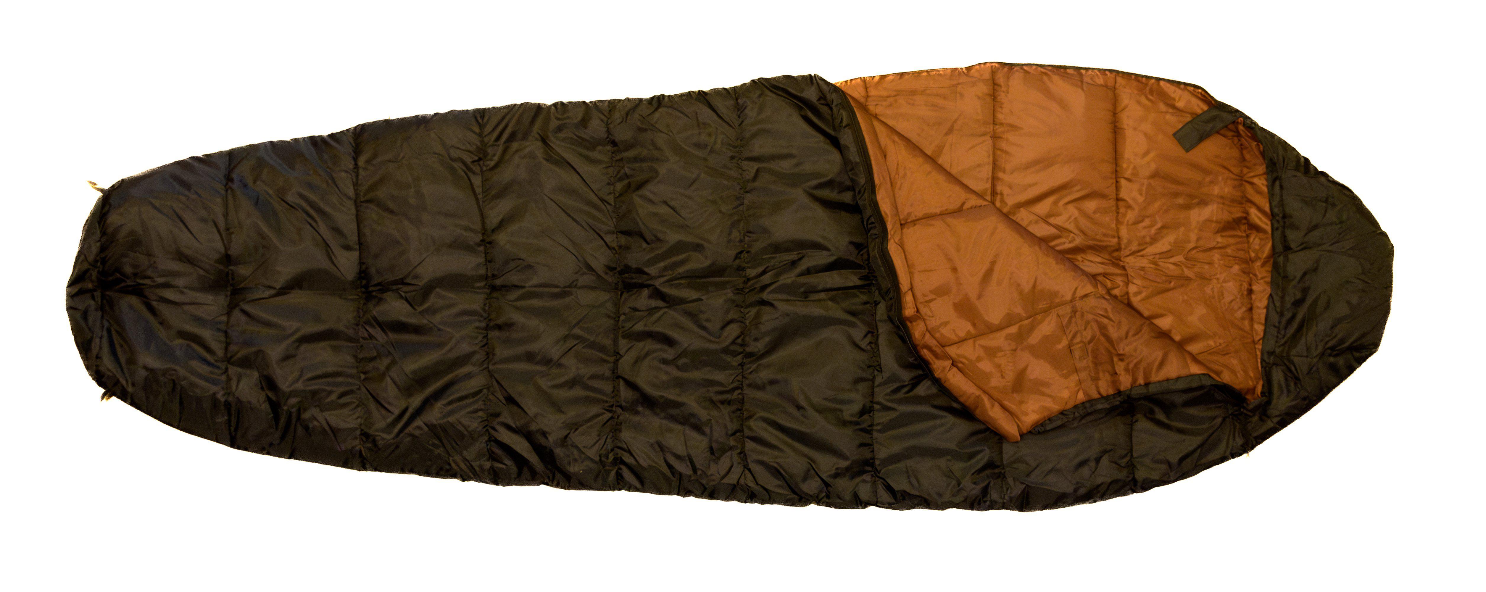 Fladen Allround sovsäck [10 till 15°C] 230 x 85 cm svart/brun
