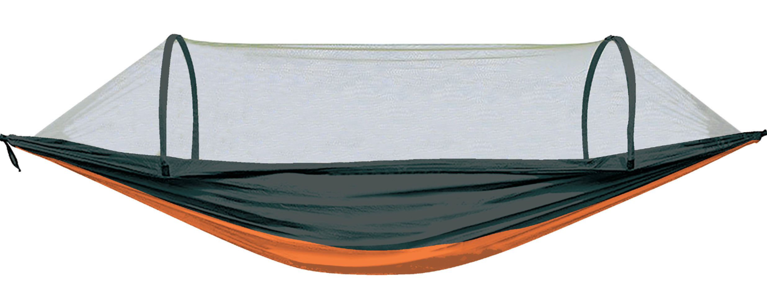 Fladen Hängmatta med myggnät 260 x 140 cm orange