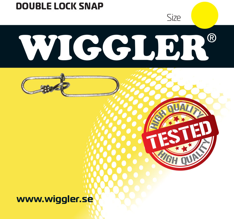 Wiggler Double-Lock beteslås 55 kg stl. 4 silver 8-pack