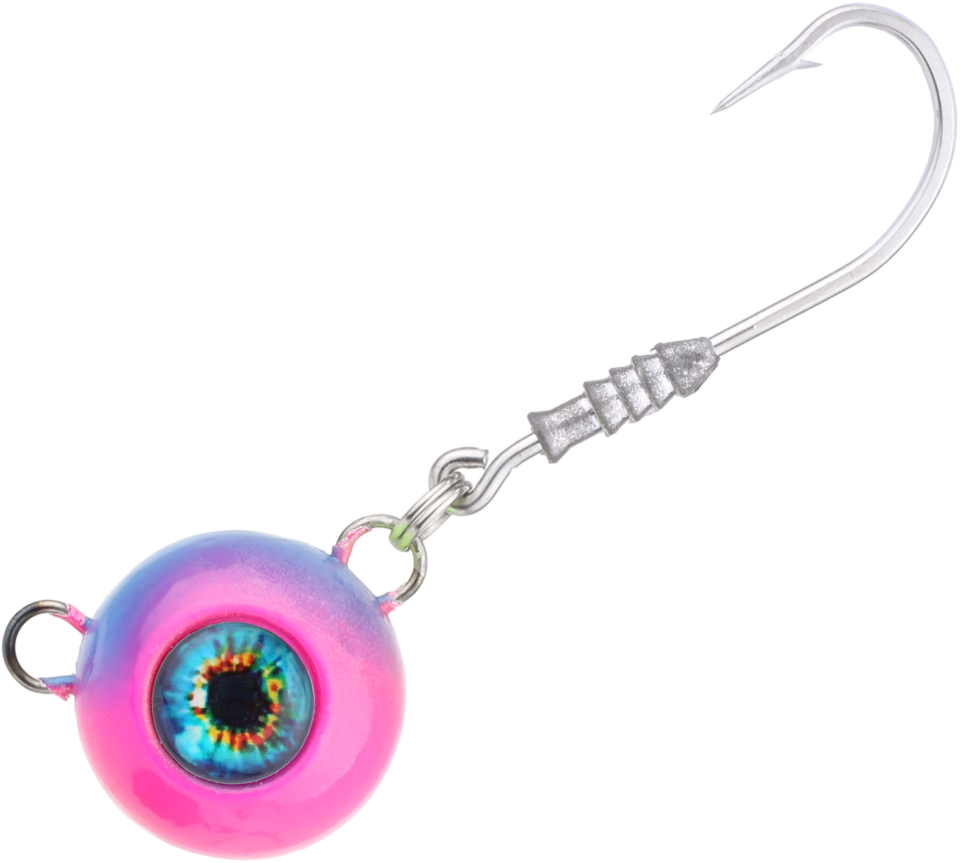 Wiggler Deep Seeker Glow jiggskalle med #8/0 krok [300 g] blålila 1-pack