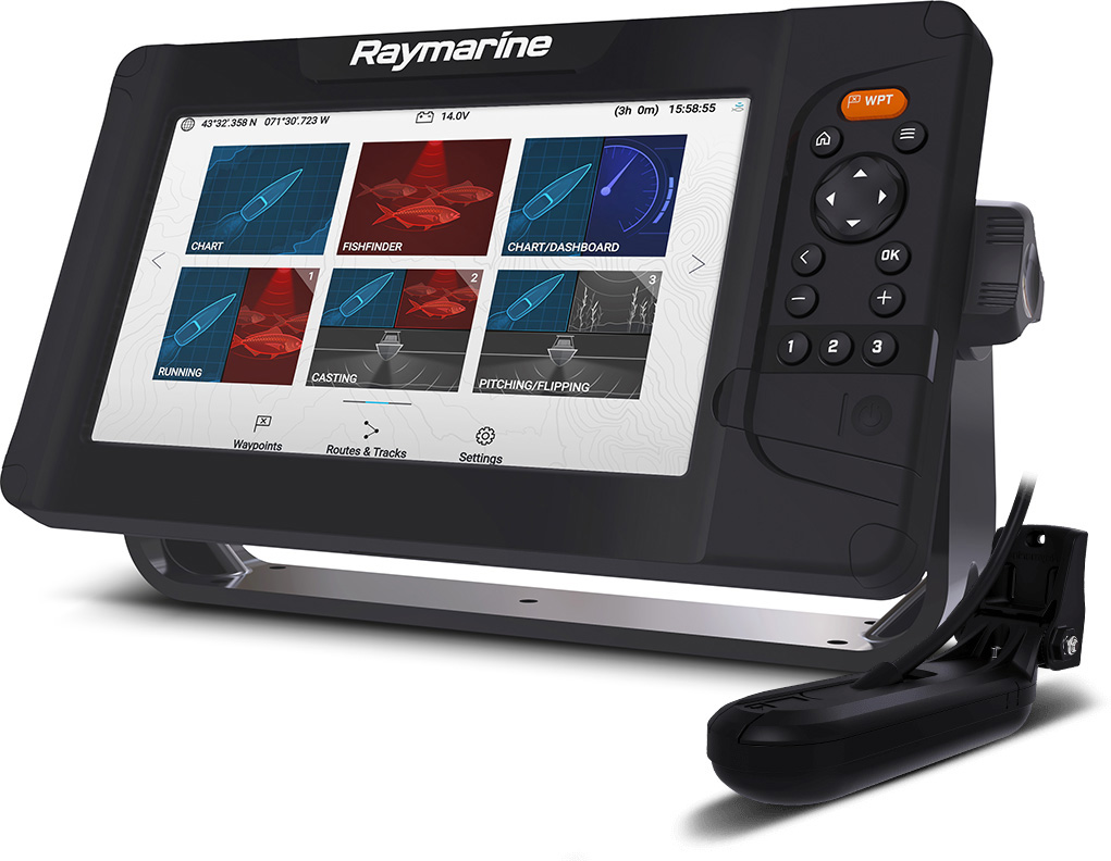 Raymarine Element 9 HV.02 + HV100.02 givare (inkl. LightHouse Norden+Tyskland sjökort)