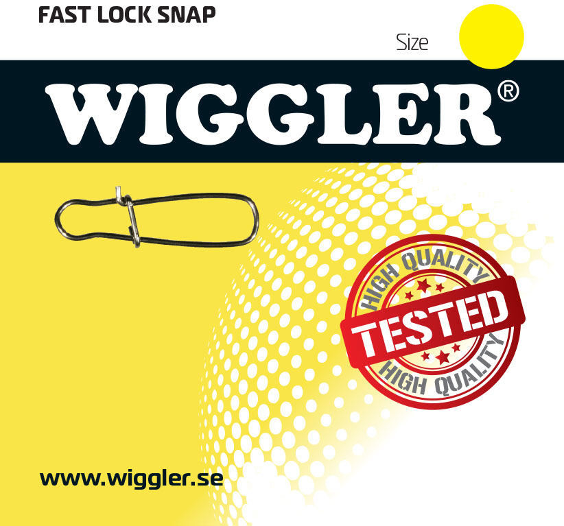 Wiggler Fast Lock beteslås 12 kg stl. 0 silver 10-pack