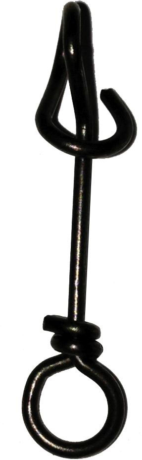 Mustad Fastach Clip beteslås stl. 4 svart 10-pack