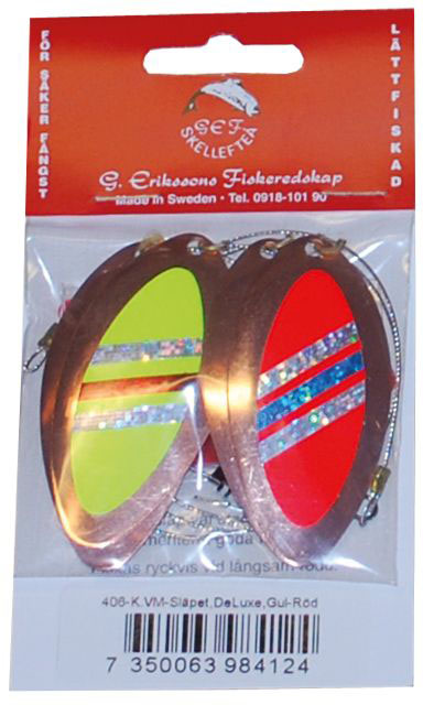 G. Erikssons Fiskeredskap VM-släpet DeLuxe gul/röd (K) 1-pack